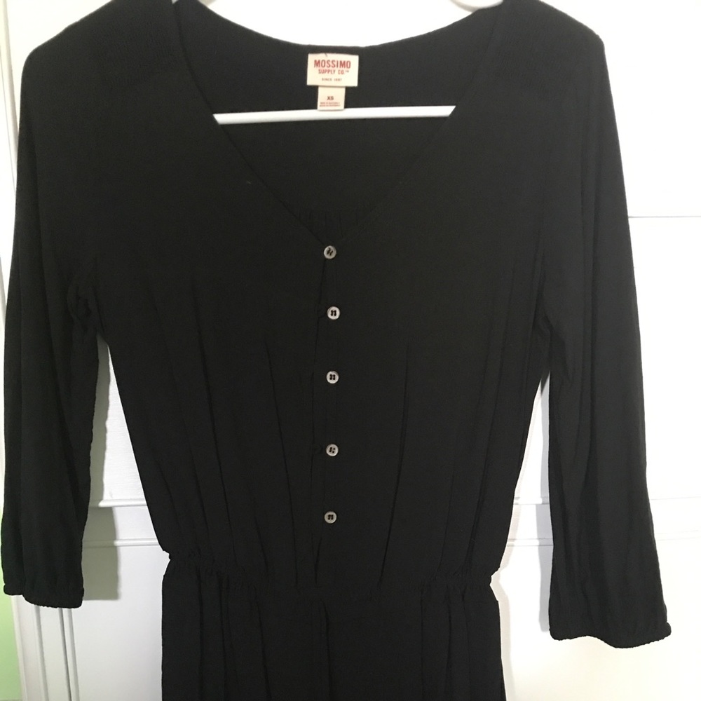 Black long sleeve romper